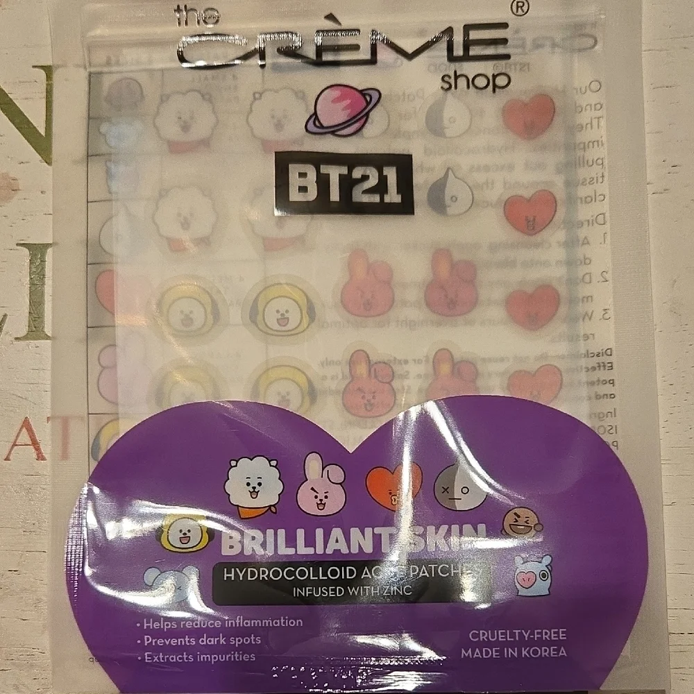 Creme Shop BT21 Brilliant Skin Hydrocolloid Acne Patches (2 Packages)